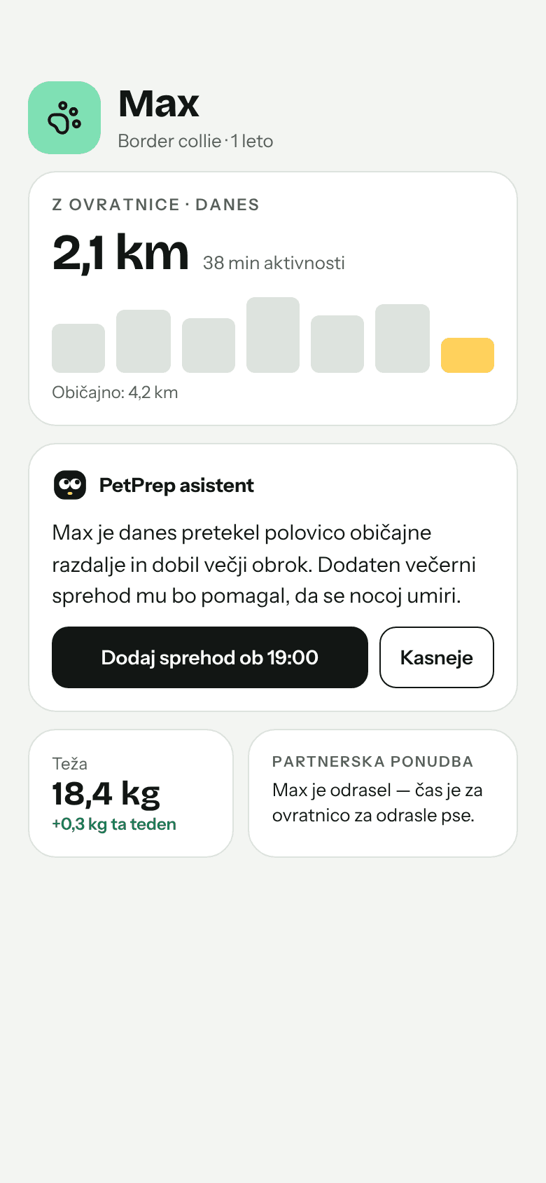 Po posvojitvi: AI asistent podatke z ovratnice prevede v en jasen predlog.
